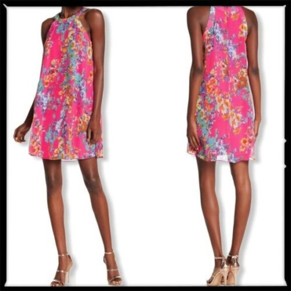 Betsey Johnson Pink Floral  A-line dress 2
